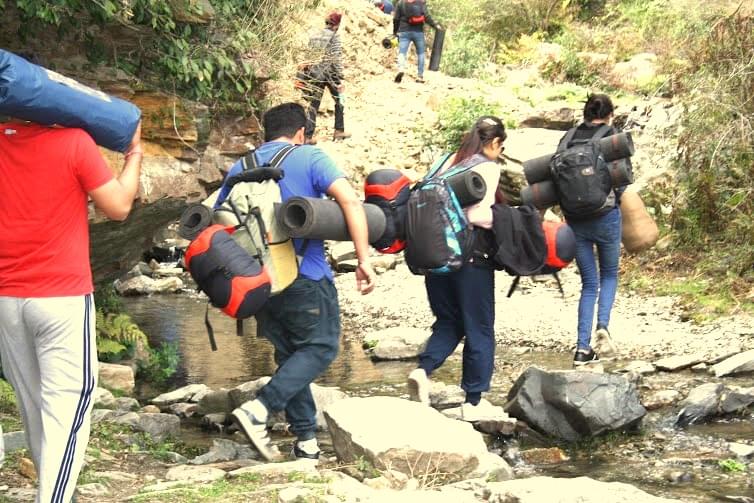 Trekking to Cave Water Falls in Himachal Pradesh