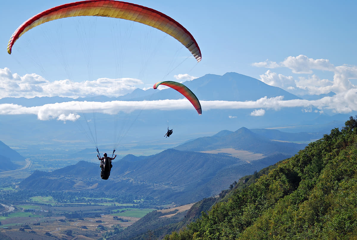 Paragliding at Bilaspur in Himachal Pradesh