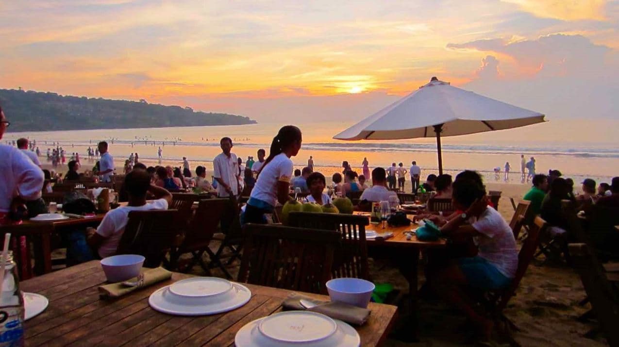 Fresh Seafood With Sand Beneath Your Feet - Menega Cafe