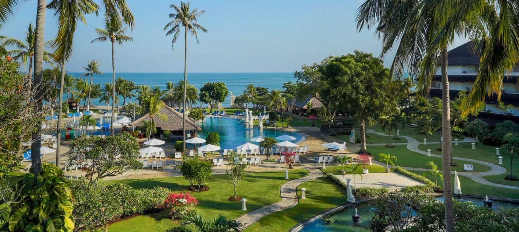 Discover Palm Trees On Beach At Discovery Kartika Plaza Hotel