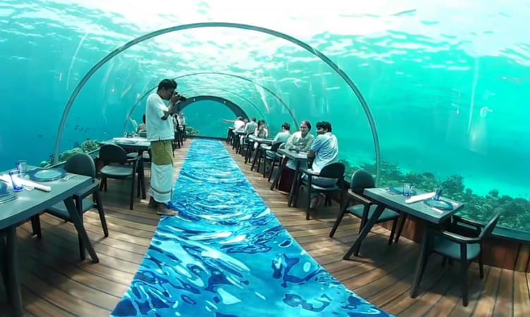 Underwater Restaurant In Hurawalhi 
