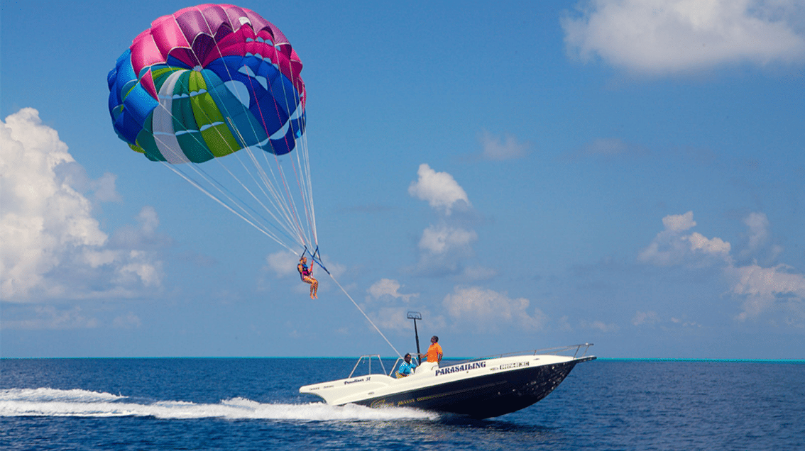 Feel Adrenaline Rush - Parasailing In Maldives
