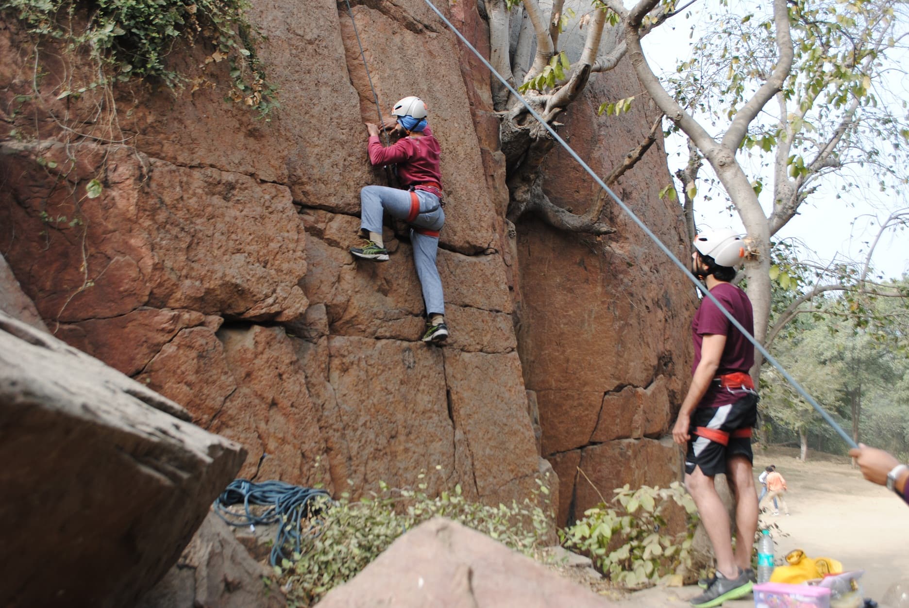 Rock Climbing on the Hills of Munnar