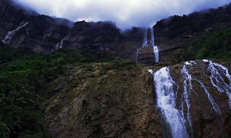 Kynrem Falls (70 km from Shillong)