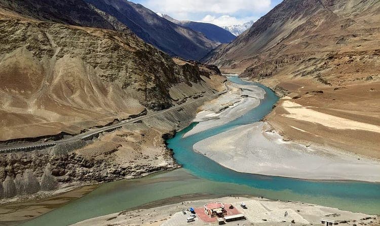 Indus and Zanskar Confluence