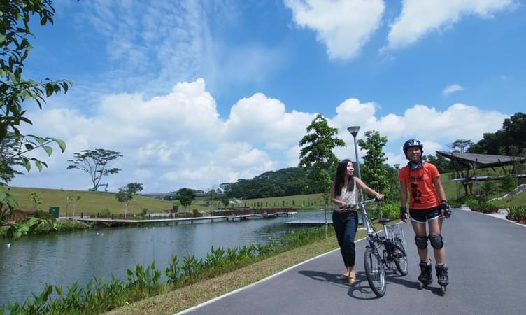 Bicycle Together Through the Punggol Waterway Park