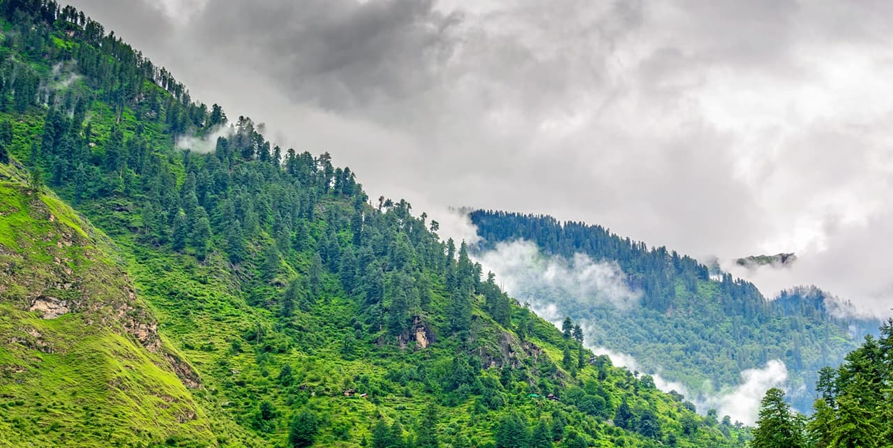 Chail mountain panorama