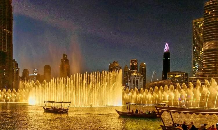 Witness the Dubai Fountain Show