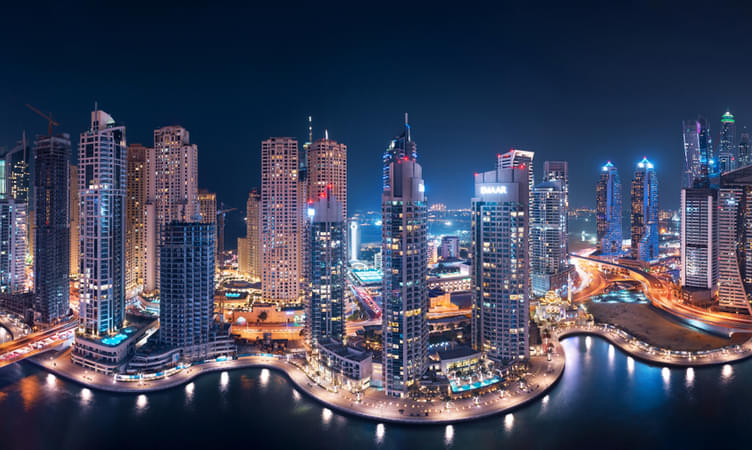 Look at Dubai's Skyline from Burj Khalifa