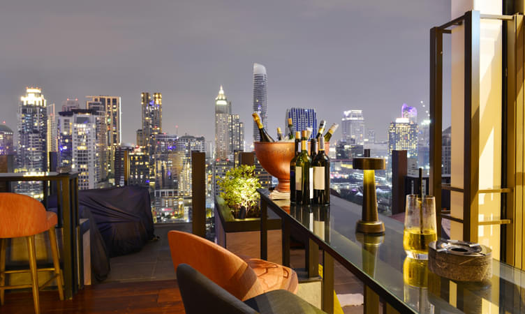 Have a Drink at The Roof Sky Bar & Restaurant