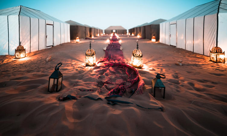 Camping in Desert
