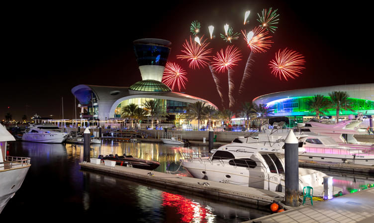 Partying at Famous Yas Island