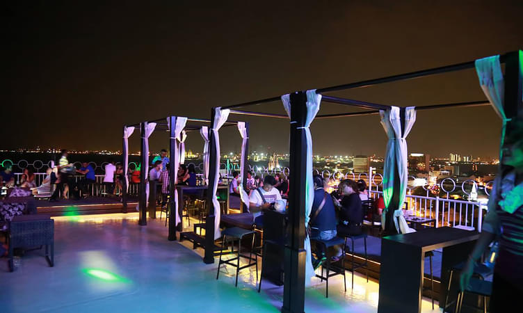 Indulge in delicious food at Three Sixty Rooftop Bar