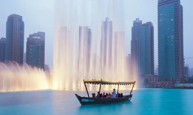 Go for Dubai Fountain Lake Ride