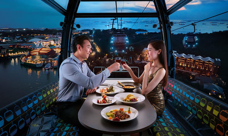 Romantic Dinner Date In a Cable Car
