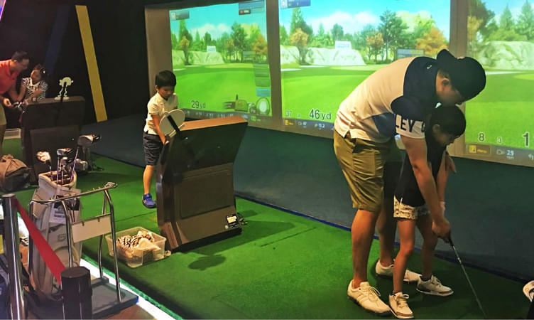 Golfing at Green Live Air
