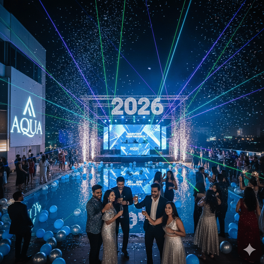 Celebrate A Shimmering New Year’s Eve Poolside at Aqua!