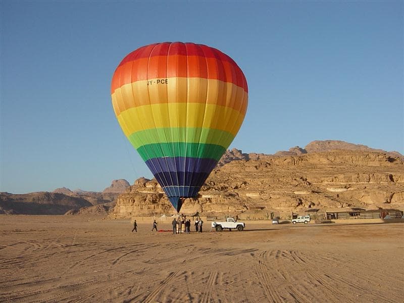 Hot Air Balloon Ride Over The Desert