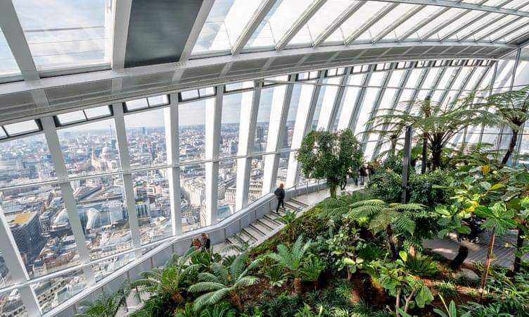 View the Beautiful City from Sky Garden