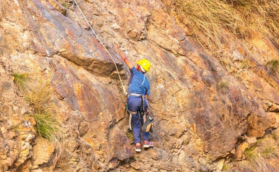 Rock Climbing And Rappelling In Bir