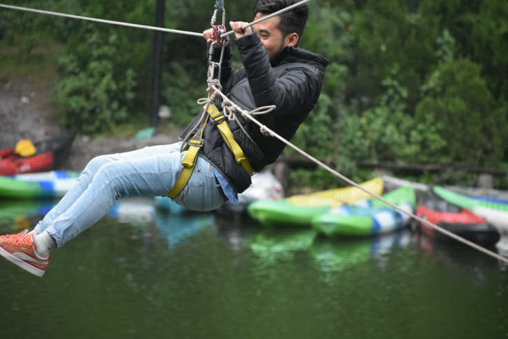 Lake Crossing Adventure in Nainital