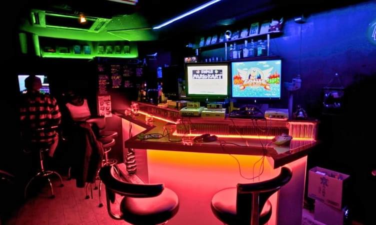Video Game Bar Space Station In Osaka
