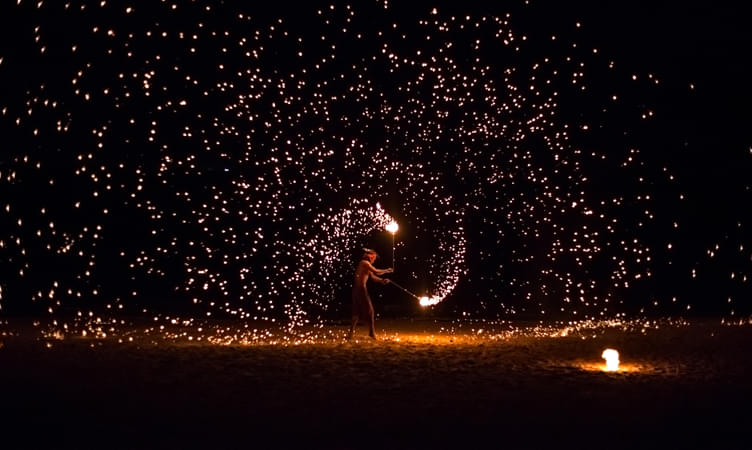 Enjoy a Fire Show on the Beach