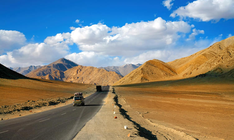 Srinagar Leh Highway in July