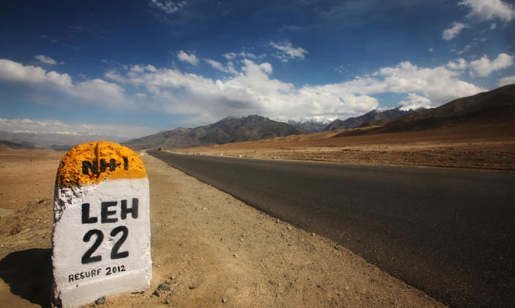 The Manali-Leh Ladakh Highway in March