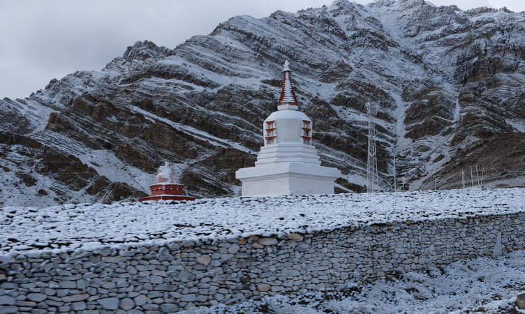 Snow in Ladakh in December