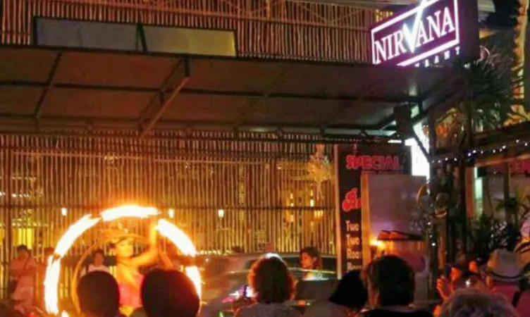 Enjoy amazing fireshows at Nirvana Burger Bar