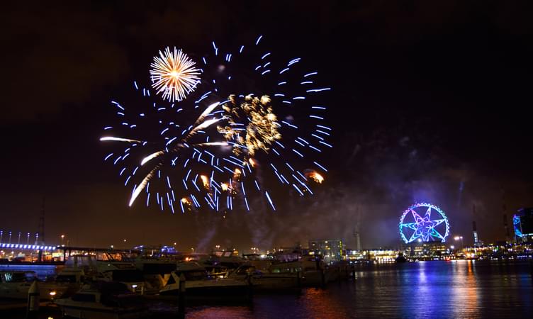 Watch Fireworks At The Docklands