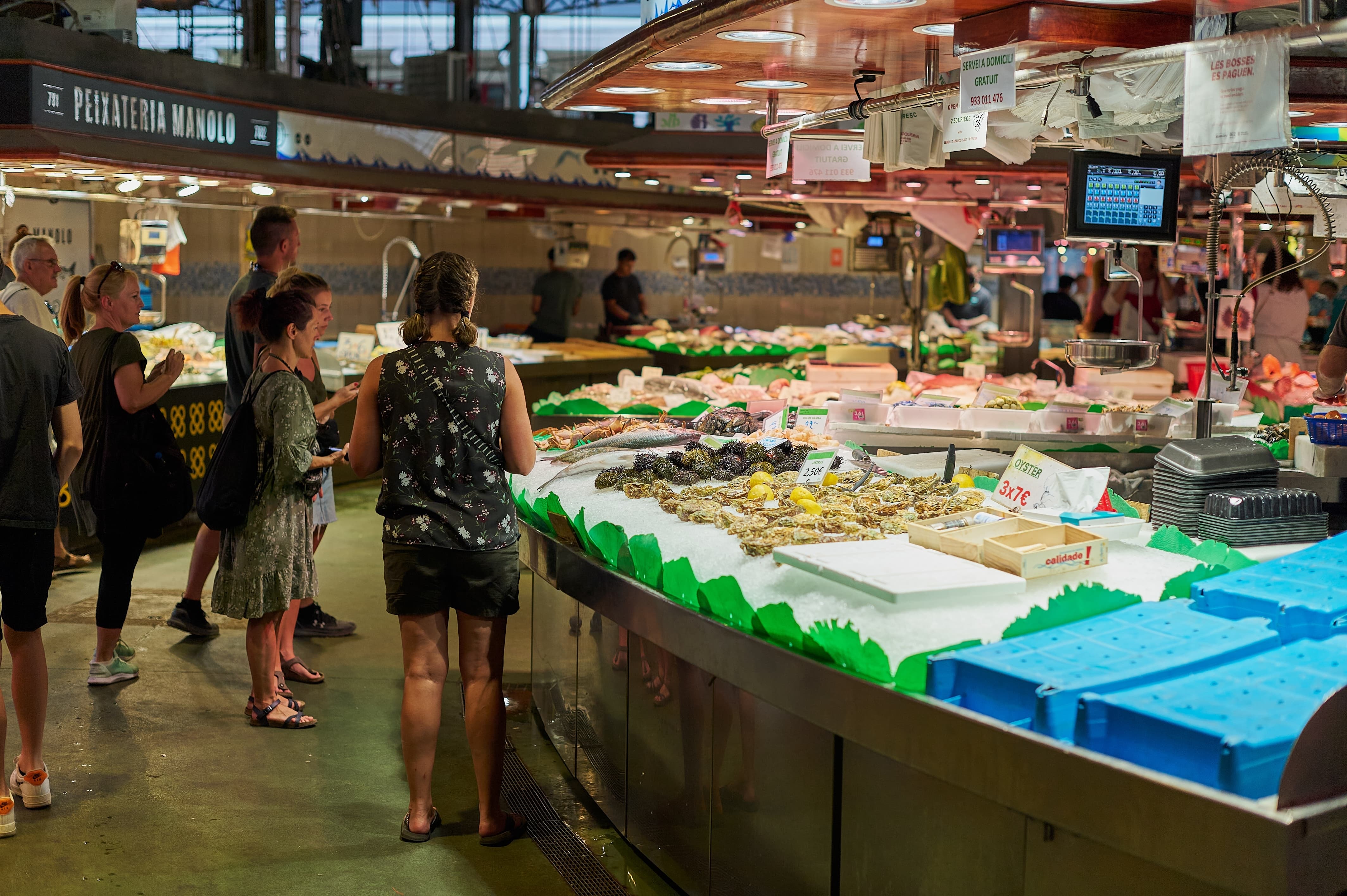 Lunch at Mercado la Boqueria