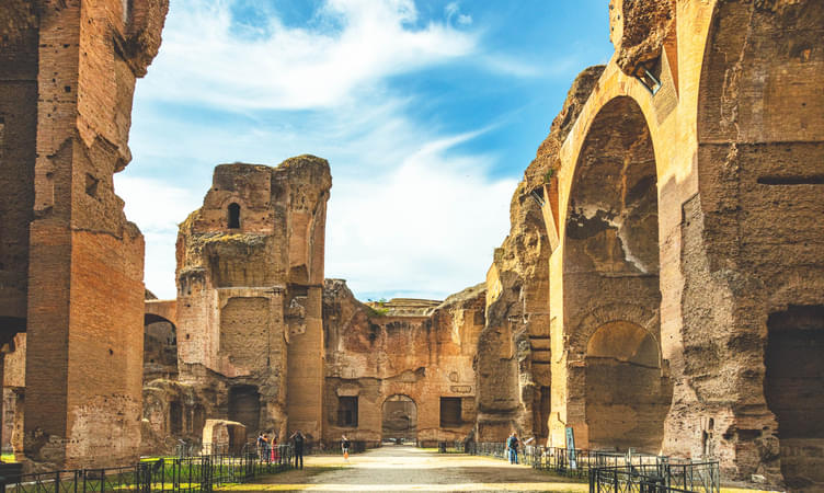Walk Through The Age-Old Thermal Baths At The Baths of Caracalla