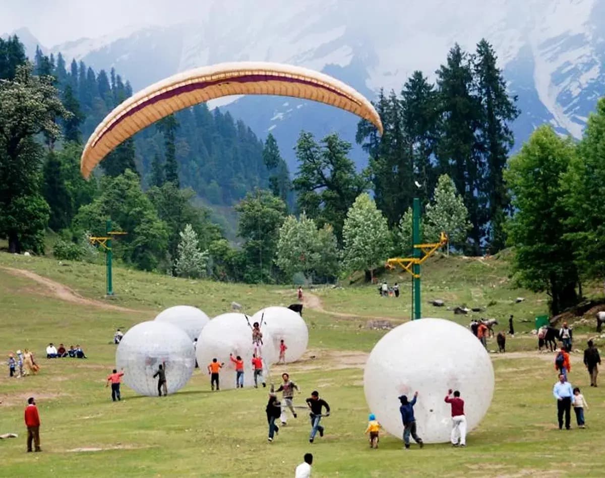 Try Zorbing In Solang Valley