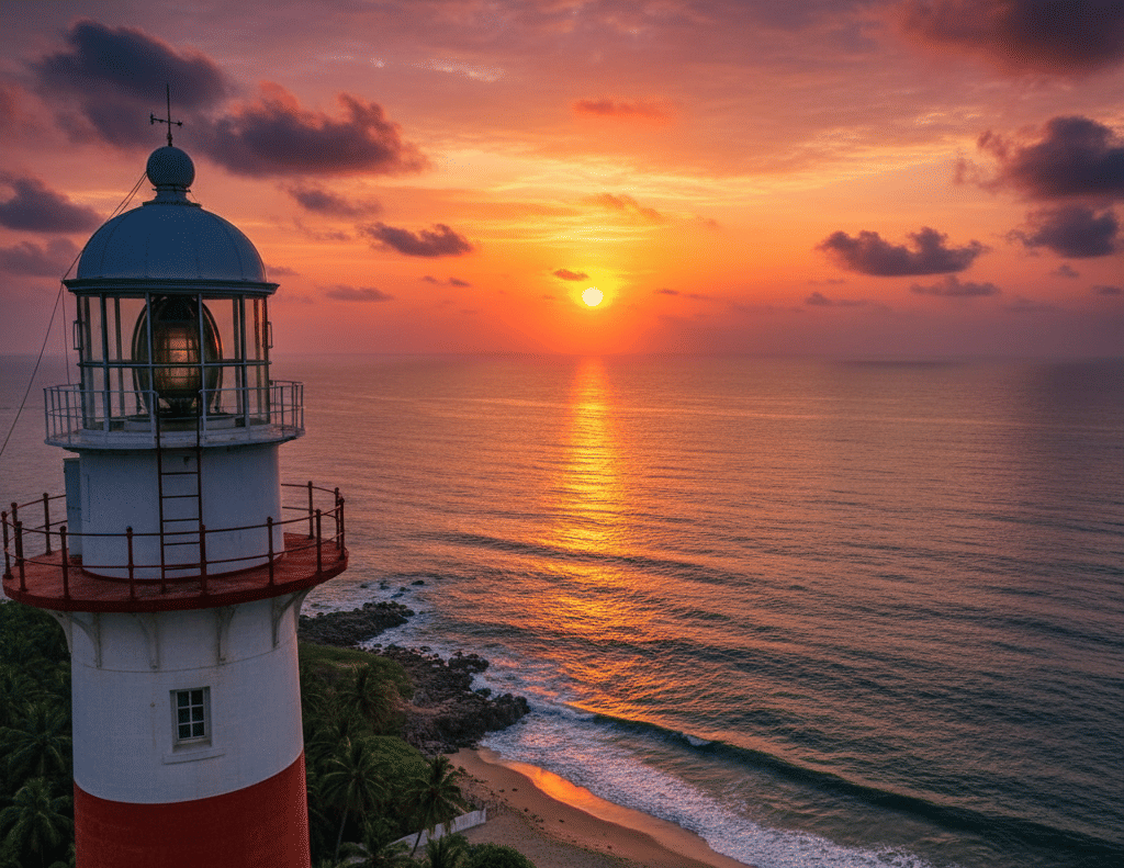 Catch A Beautiful Sunset From The Lighthouse At Indira Point