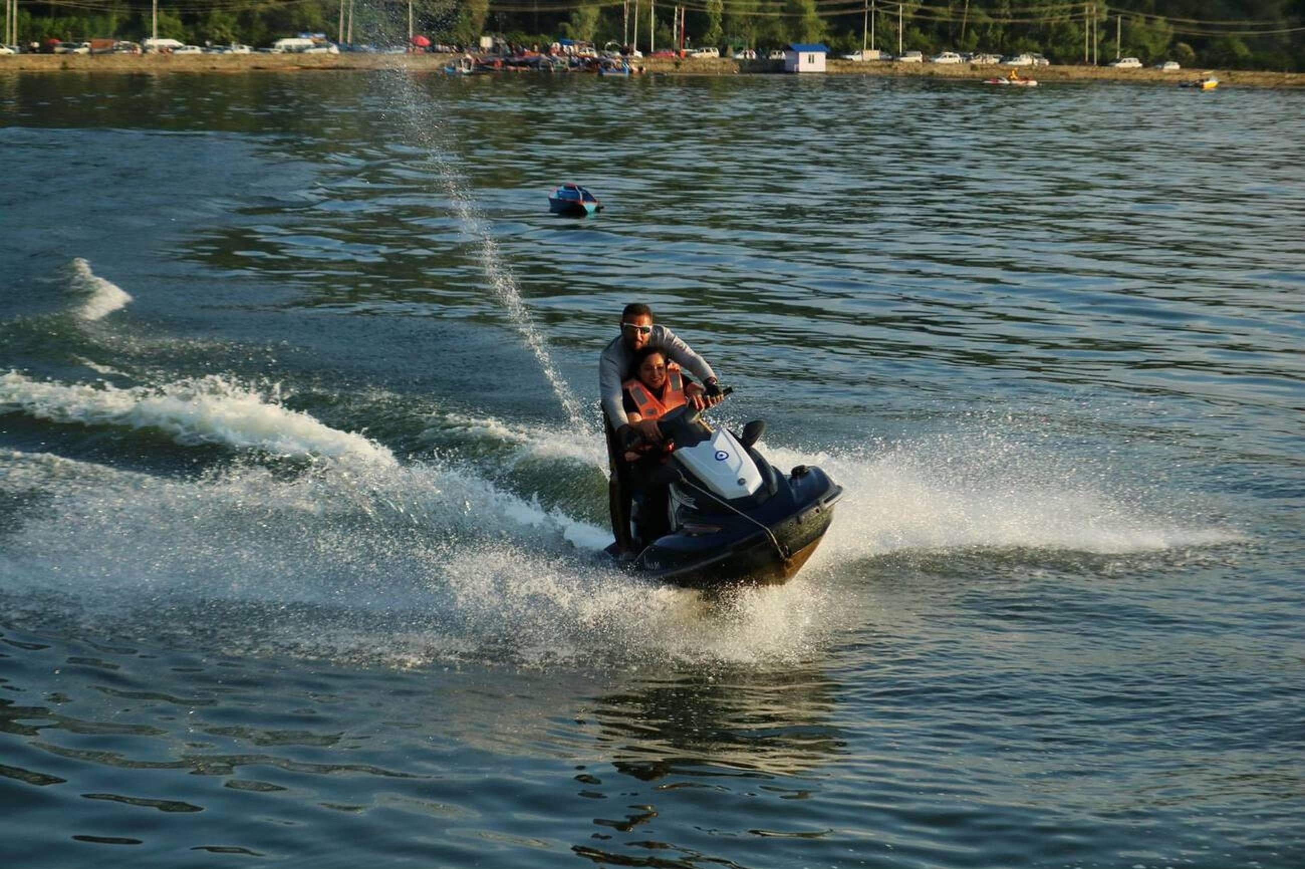 Jet Skiing on Dal Lake