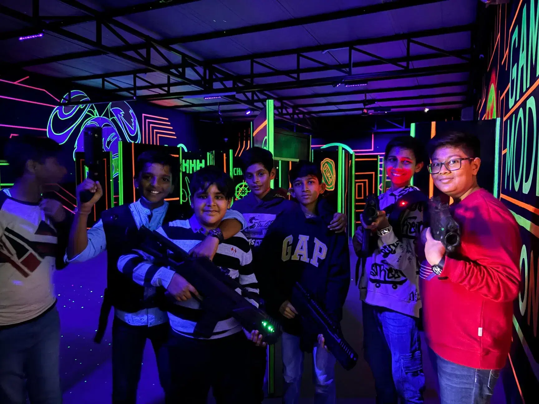 Laser tag at Mysteries and Lasers