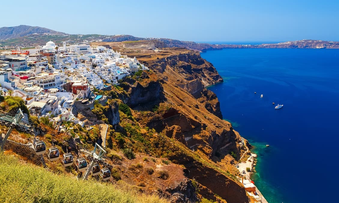 Santorini Caldera, Cyclades (Greece)