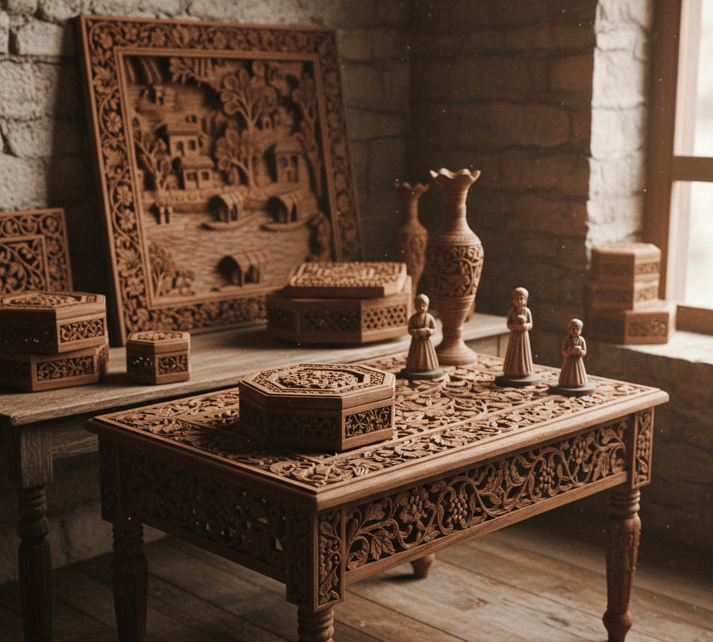 Walnut Wood Carvings