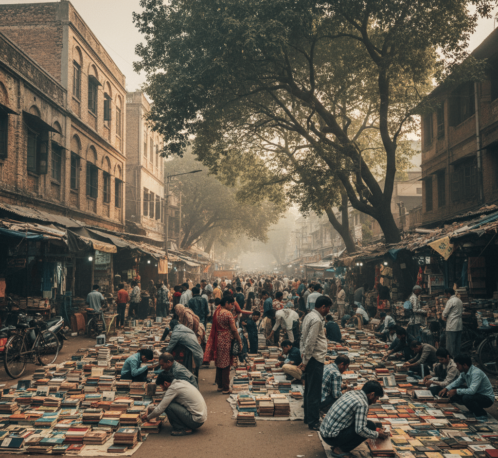 Sunday Book Market in Daryaganj