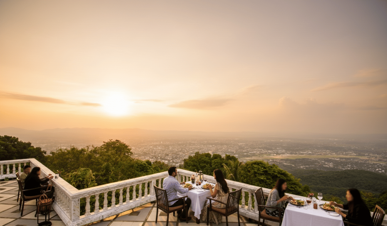 Romantic Sunset Dinner at Doi Suthep Viewpoint