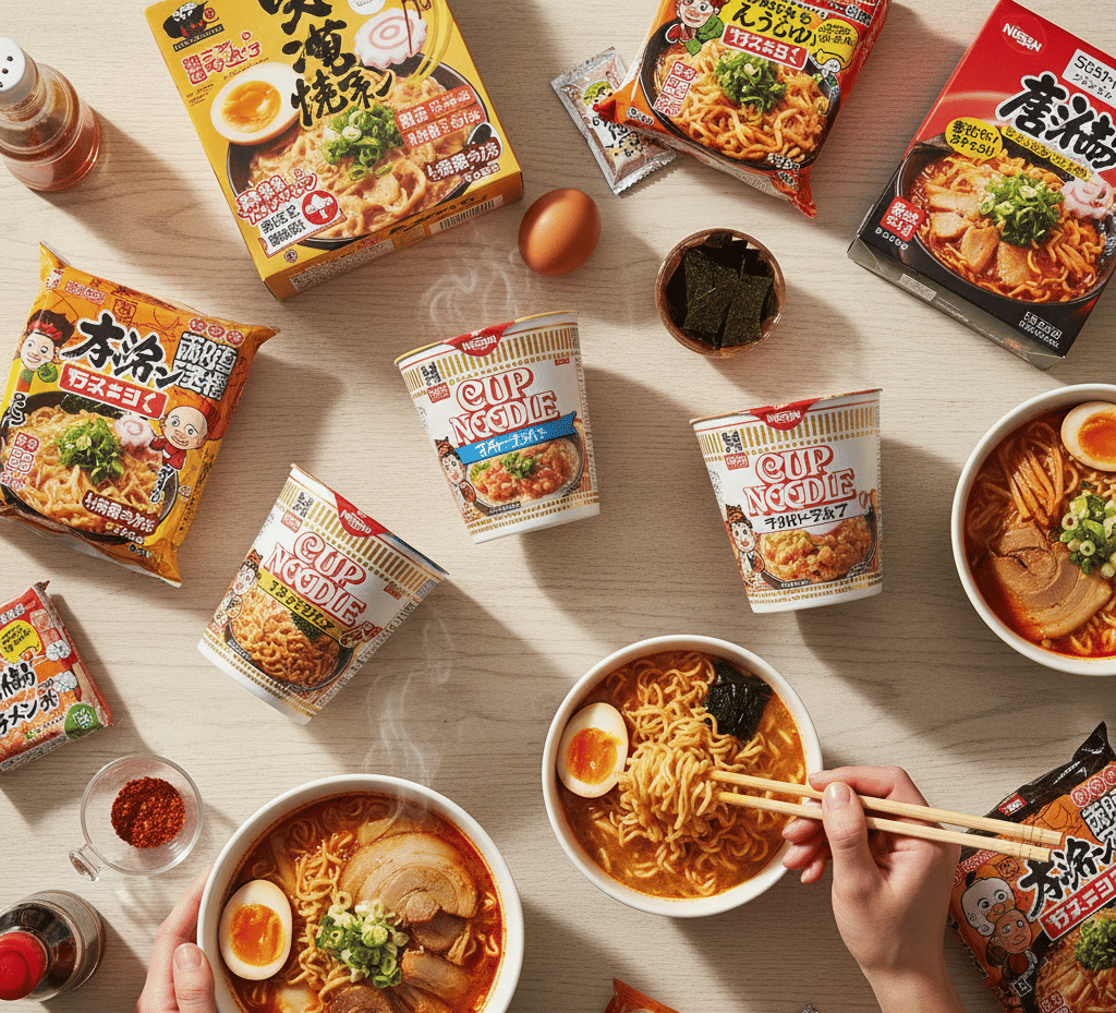 Instant Ramen And Cup Noodles