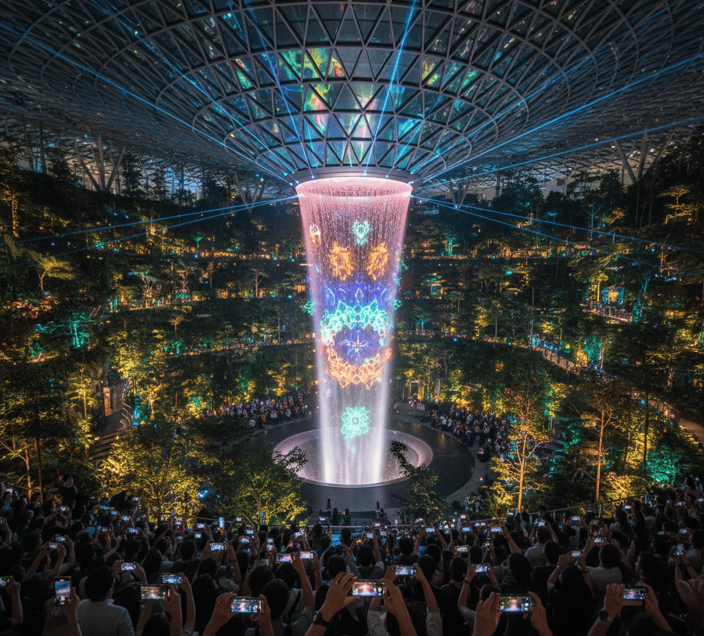 Shiseido Forest Valley & Jewel Light Shows at Changi Airport 