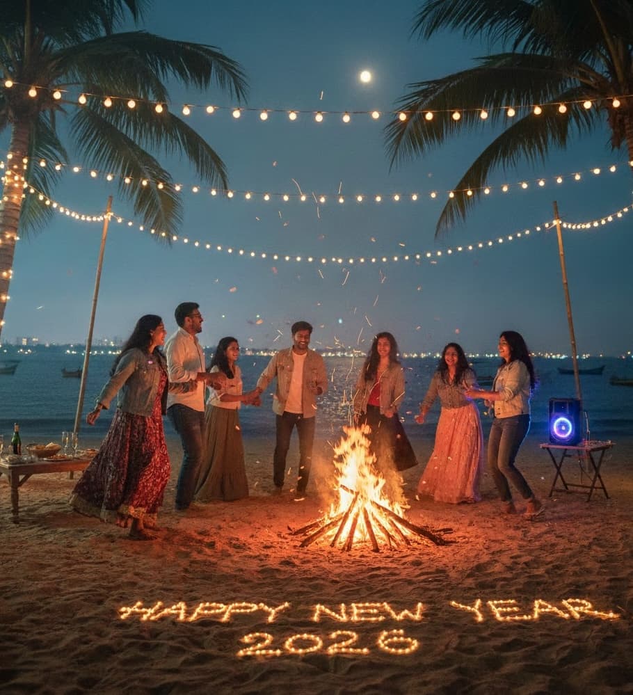  Welcome 2026 with Alibaug Beachside Camping