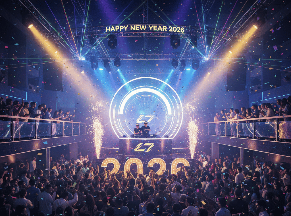 Step Into a Neon-Lit NYE Bash at L7 Club & Lounge
