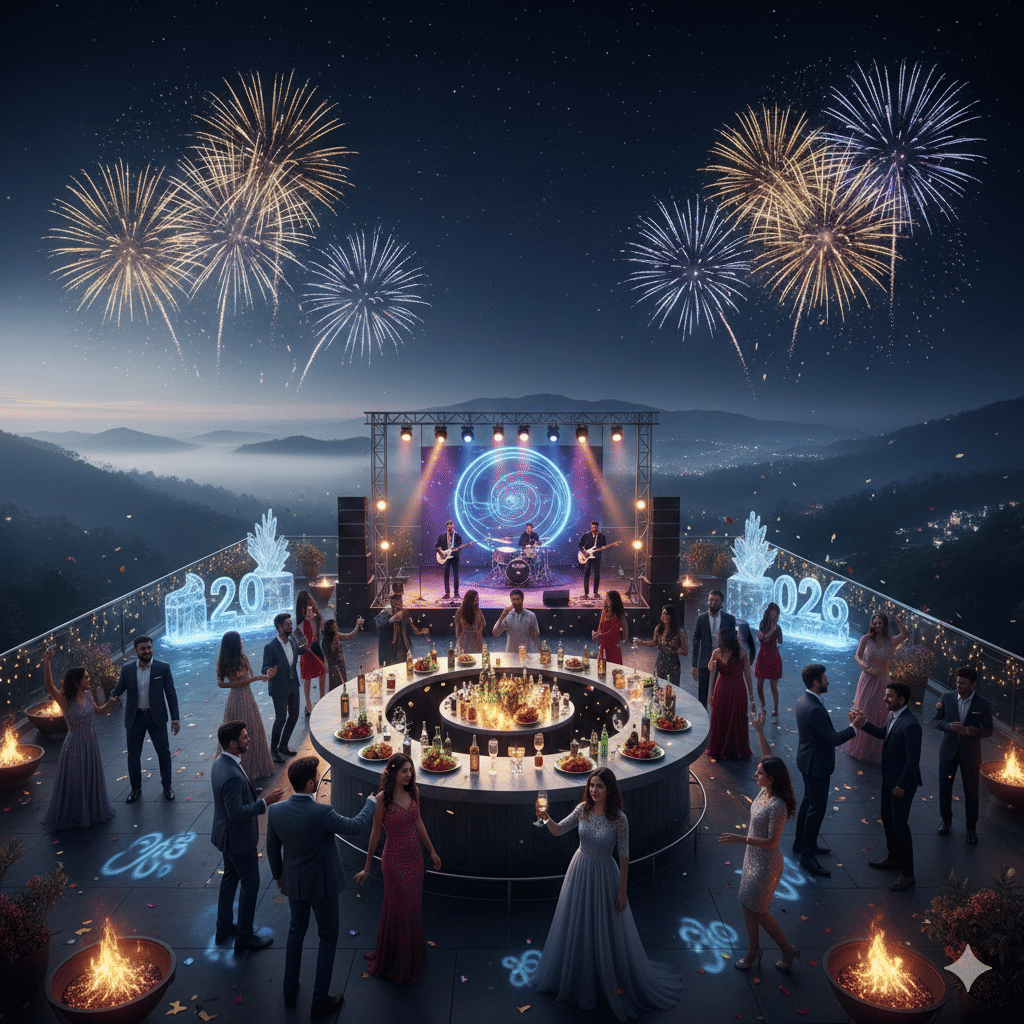 Celebrate at Sky Land Rooftop Bar