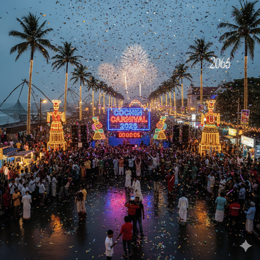 Celebrate at Cochin Carnival, Fort Kochi