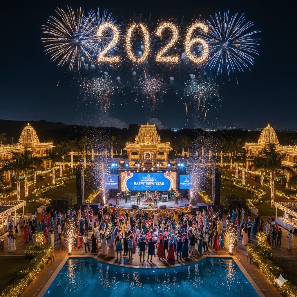 Festive New Year Celebration at Aalankrita Resort & Convention