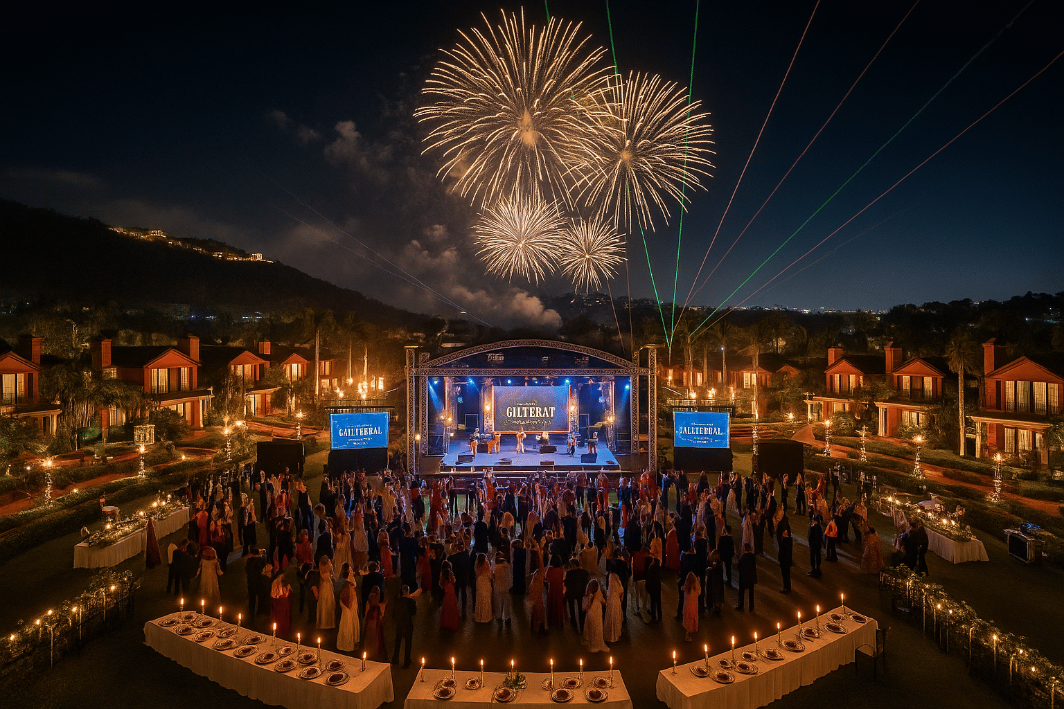 Party at Aamby Valley City, Lonavala